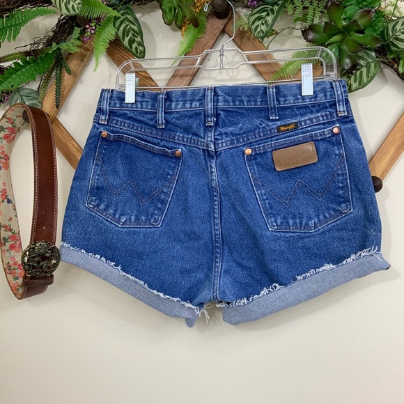 Wrangler Pants - Wrangler | High waisted  Denim cut off shorts
